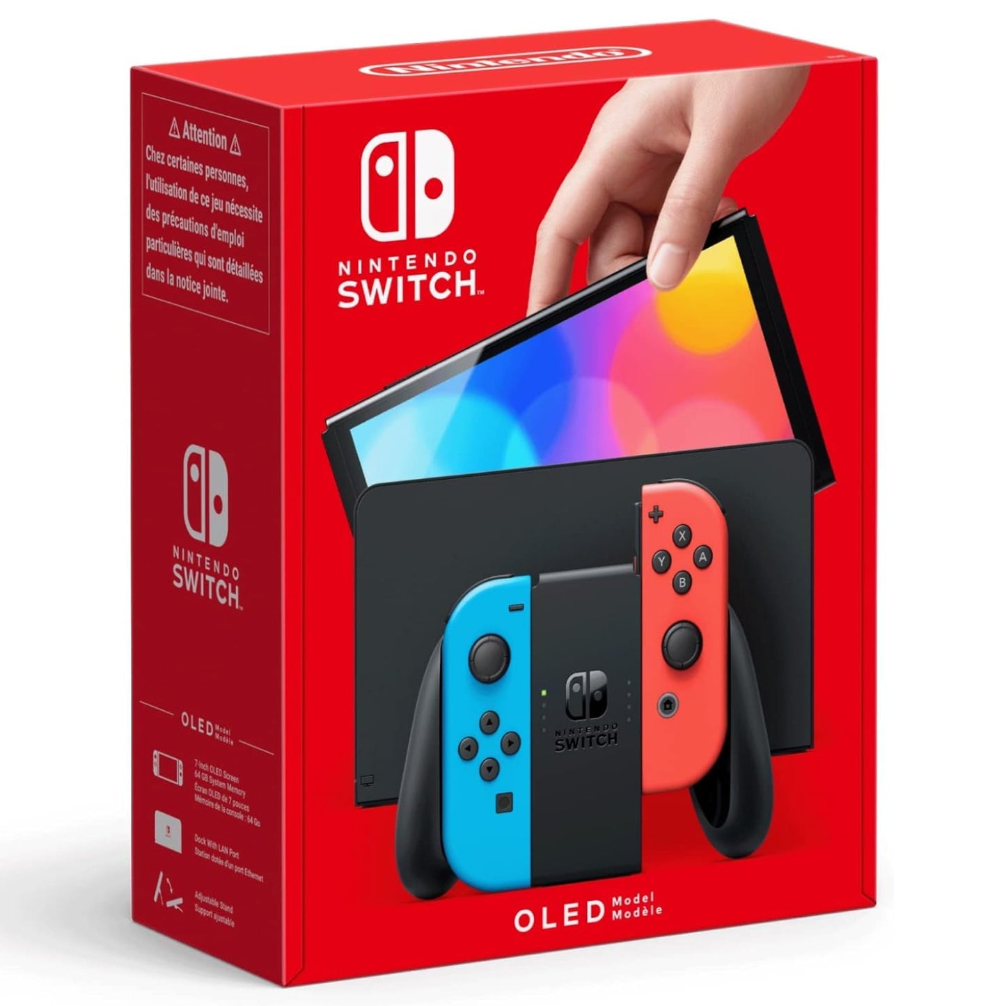 CONSOLA NINTENDO SWITCH OLED AZUL NEON/ROJO NEON