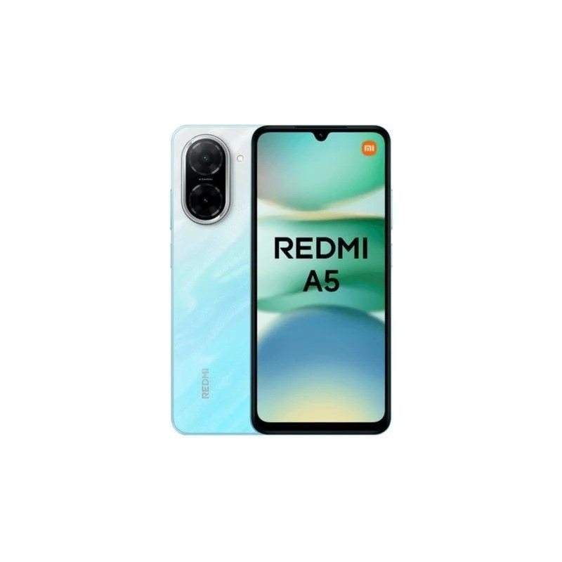 Xiaomi Redmi A5 azul vista frontal pantalla 6.88 pulgadas