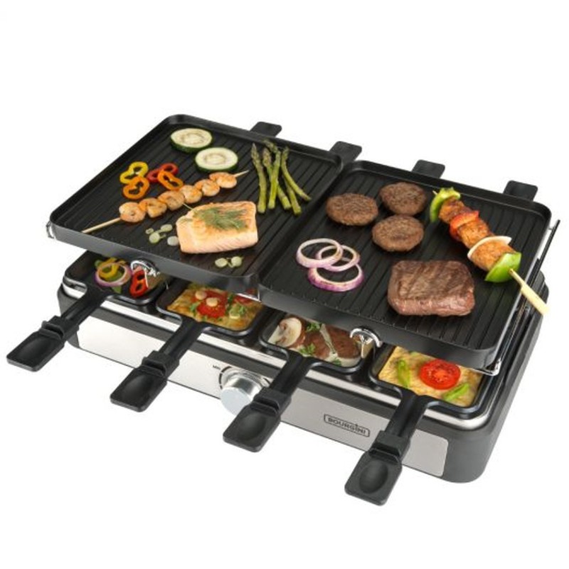 PLANCHA DE ASAR BOURGINI GOURMETTE RACLETTE GRILL PLUS