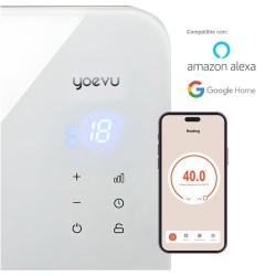 RADIADOR ELÉCTRICO BAJO CONSUMO  1500W PROGRAMABLE CONTROL MÓVIL APP Y WIFI