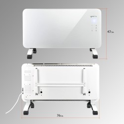 RADIADOR ELÉCTRICO BAJO CONSUMO  1500W PROGRAMABLE CONTROL MÓVIL APP Y WIFI