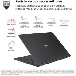 Portátil LG Gram 14ZD90T-G.AX78B Intel Core Ultra 7-255H/ 16GB/ 1TB SSD/ 14'/ Sin Sistema Operativo