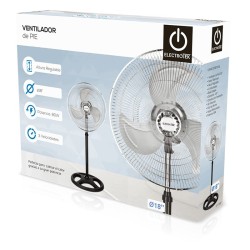 VENTILADOR DE PIE THULOS ET-F18SF 45 CM ALTURA REGULABLE 80W