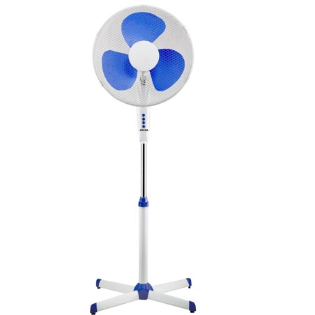 VENTILADOR DE PIE JOCCA 40CM 40W BLANCO AZUL