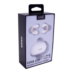 COOL AURICULARES STEREO BLUETOOTH EARBUDS CLIP BLANCO en la caja