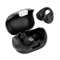 COOL AURICULARES STEREO BLUETOOTH EARBUDS CLIP NEGRO de lado abiertos