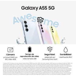 SAMSUNG A55 6,60" FHD+ A556 8GB/128GB 32MP/50MP (5G) DS AWESOME LiquidadorLoco