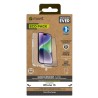 FUNDA MUVIT SHOCKPROOF 2M PARA APPLE IPHONE 15 TRANSPARENTE + PROTECTOR PANTALLA CRISTAL TEMPLADO MARCO NEGRO