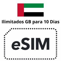 ESIM Emiratos Árabes Unidos - Ilimitados - 10 días