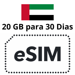 ESIM Emiratos Árabes Unidos - 20 GB - 30 días
