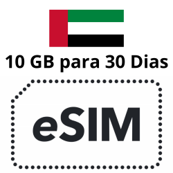 ESIM Emiratos Árabes Unidos - 10 GB - 30 días