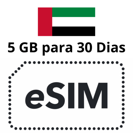 ESIM Emiratos Árabes Unidos - 5 GB - 30 días