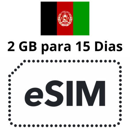 ESIM Afganistán - 2 GB - 15 días