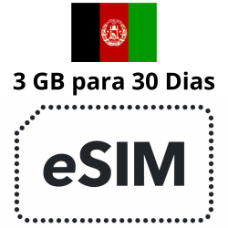 ESIM Afganistán - 3 GB - 30 días