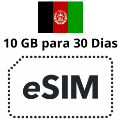 ESIM Afganistán - 10 GB - 30 días