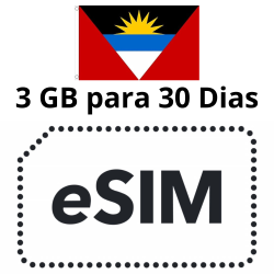 ESIM Antigua y Barbuda - 3 GB - 30 días