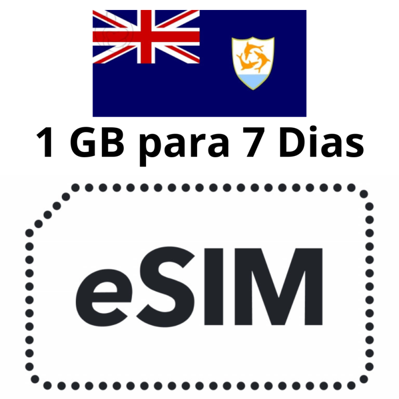 ESIM Anguila - 1 GB - 7 días