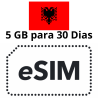 Esim Albania - 5 GB - 30 días