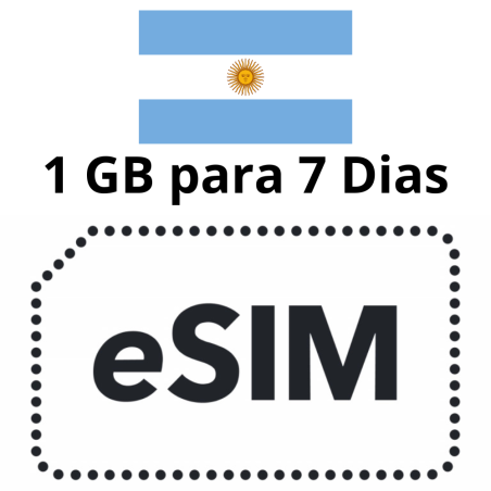 Esim Argentina - 1 GB - 7 días