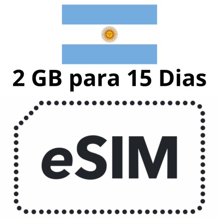 Esim Argentina - 2 GB - 15 días
