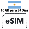 Esim Argentina - 10 GB - 30 días