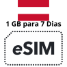 Esim Austria - 1 GB - 7 días