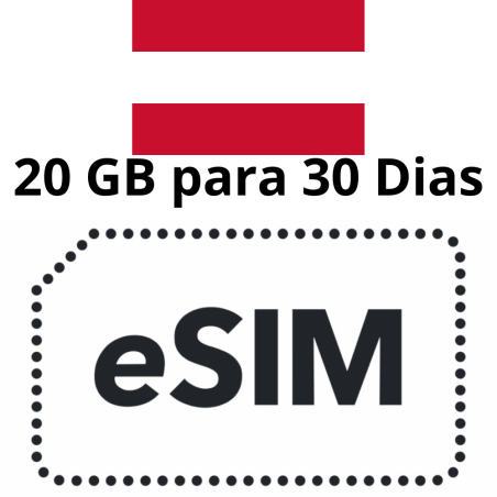 Esim Austria - 20 GB - 30 días