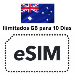 Esim Australia - Ilimitados - 10 días