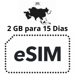 Esim Asia - 2 GB - 15 días