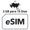 Esim Asia - 2 GB - 15 días