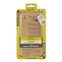 FUNDA MUVIT RECYCLETEK PARA SAMSUNG GALAXY A14 4G 5G TRANSPARENTE