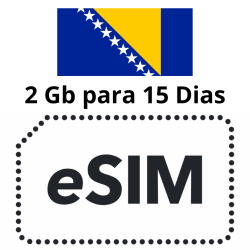 Esim Bosnia y Herzegovina - 2 GB - 15 días