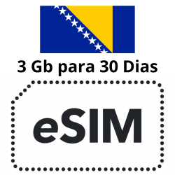 Esim Bosnia y Herzegovina - 3 GB - 30 días