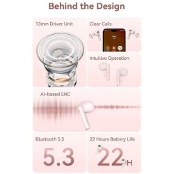 Auriculares Bluetooth Vention ELF 06 NBKW0 con estuche de carga