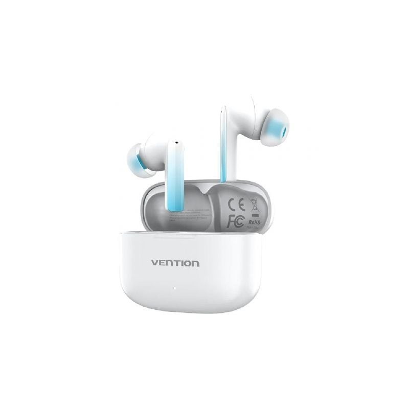Auriculares Bluetooth Vention ELF E04 NBIW0 con estuche de carga/ Autonomía 6h/ Blancos