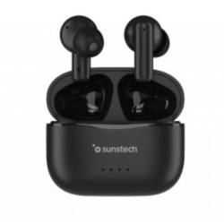 Auriculares Bluetooth Sunstech WAVEPODSBK con estuche de carga Negros