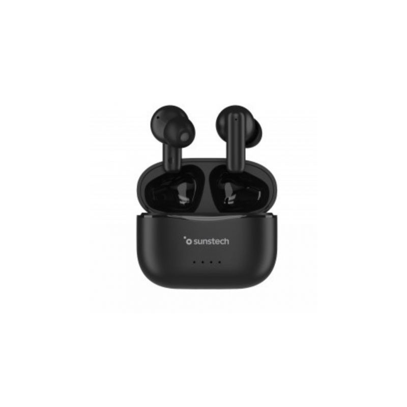 Auriculares Bluetooth Sunstech WAVEPODSBK con estuche de carga Negros