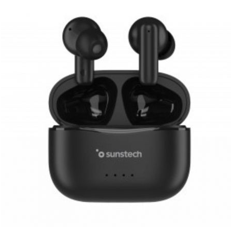 Auriculares Bluetooth Sunstech WAVEPODSBK con estuche de carga Negros