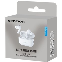 Auriculares Bluetooth Vention Echo Lite E11 con estuche de carga. Blancos
