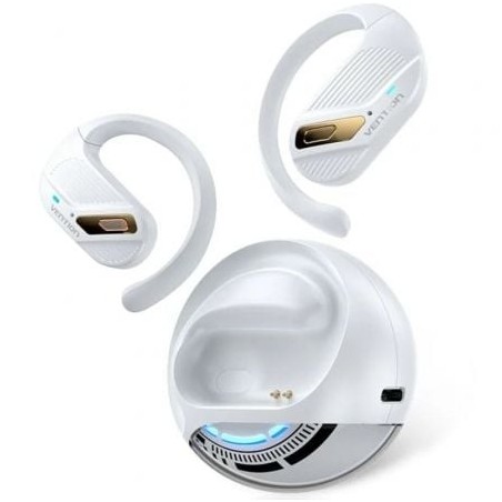 Auriculares Deportivos Bluetooth Vention Open Ear OpenBeat O12 NBUW0 con estuche de carga/ Blancos