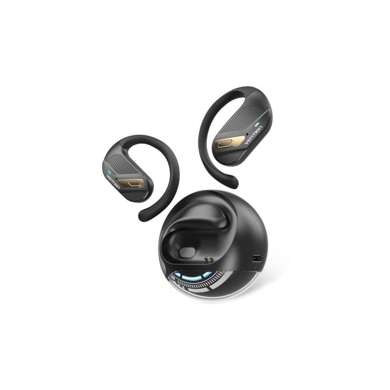 Auriculares Deportivos Bluetooth Vention Open Ear OpenBeat O12 NBUB0 con estuche de carga/ Negros