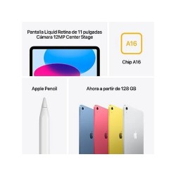 iPad 2025 (11", A16 Bionic, 128GB, Rosa) - Nuevo Modelo Wi-Fi