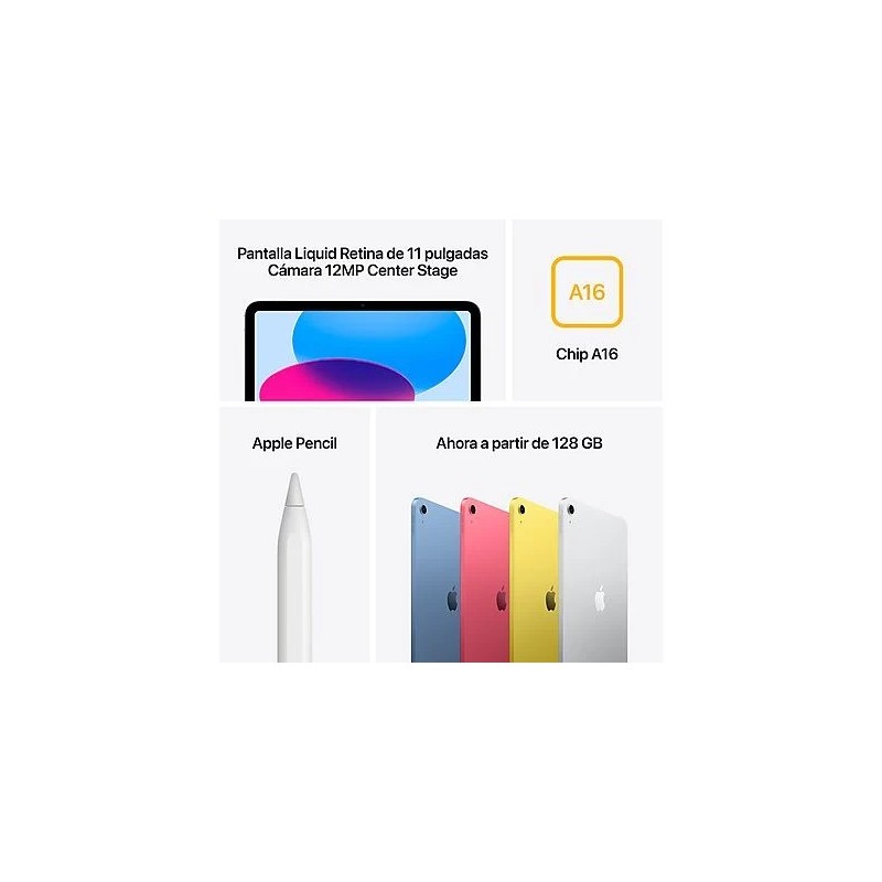 iPad 2025 (11", A16 Bionic, 128GB, Rosa) - Nuevo Modelo Wi-Fi