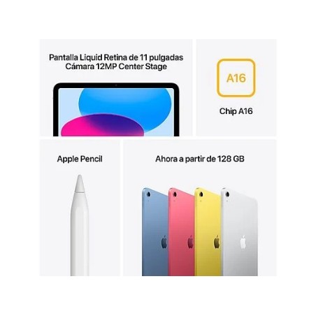 iPad 2025 (11", A16 Bionic, 128GB, Rosa) - Nuevo Modelo Wi-Fi