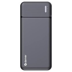 BATERIA EXTERNA PORTATIL POWERBANK DENVER PQC-10007 10000MAH MICRO USB USB TIPO C