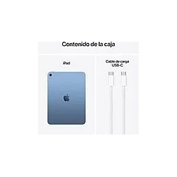 iPad 2025 Azul parte trasera cámara 12MP diseño aluminio premium