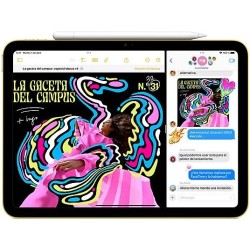 iPad 2025 Azul vista lateral diseño delgado ligero elegante