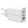 CARGADOR CONCEPTRONIC CARGA RAPIDA PD 1 PUERTO USB TIPO A 2 PUERTOS USB TIPO C ALTHEA 65W BLANCO