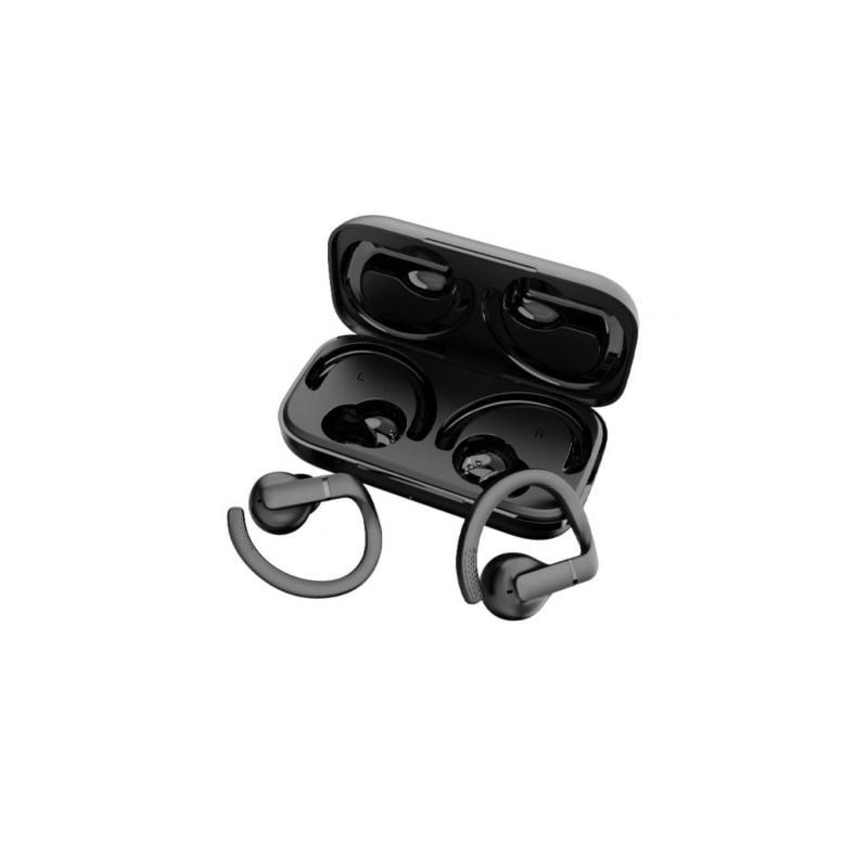 Auriculares Deportivos Bluetooth Daewoo DW2003 con estuche de carga/ Autonomía 8h/ Negros