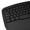 Phoenix K201 Teclado Ergonomico Inalambrico 2.4Ghz Negro